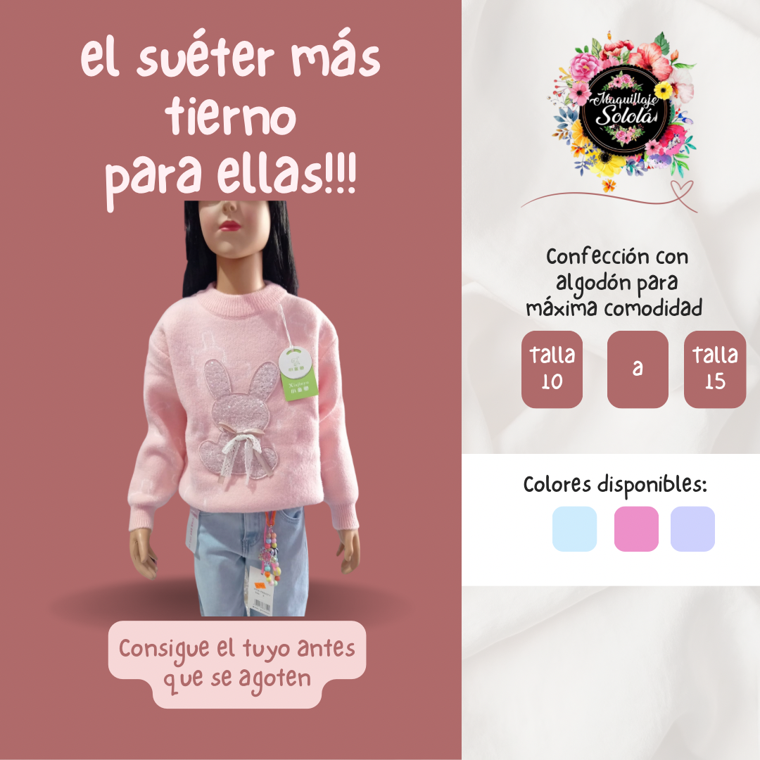 sueter de conejito kids