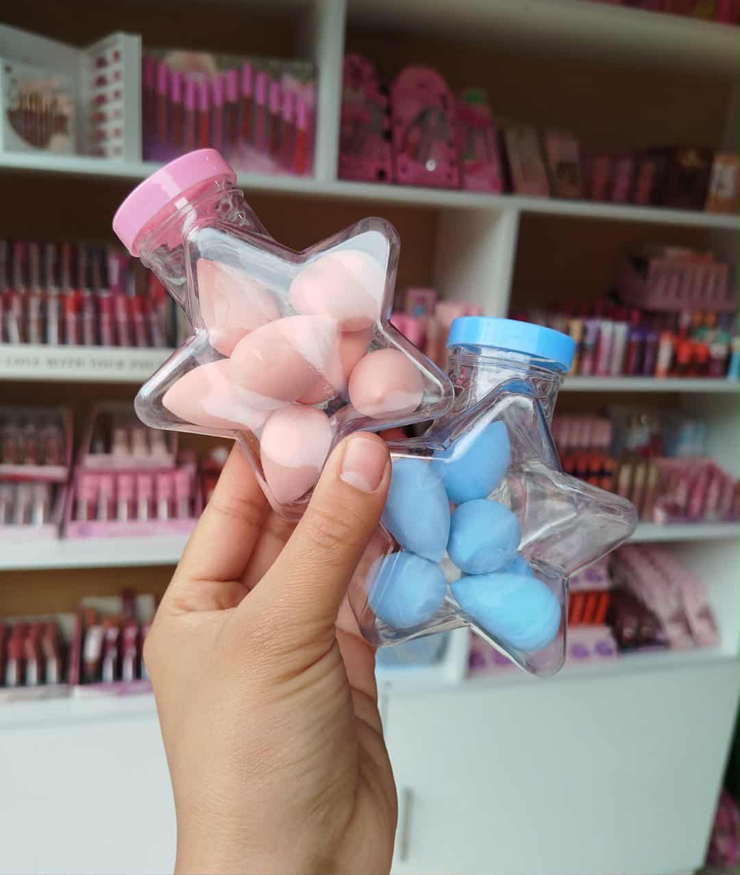 Beauty blender mini botes de estrella
