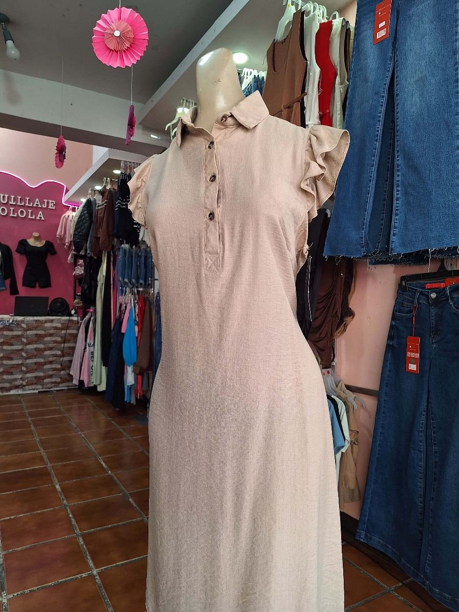 Vestido casual liso vertiche - Ropa
