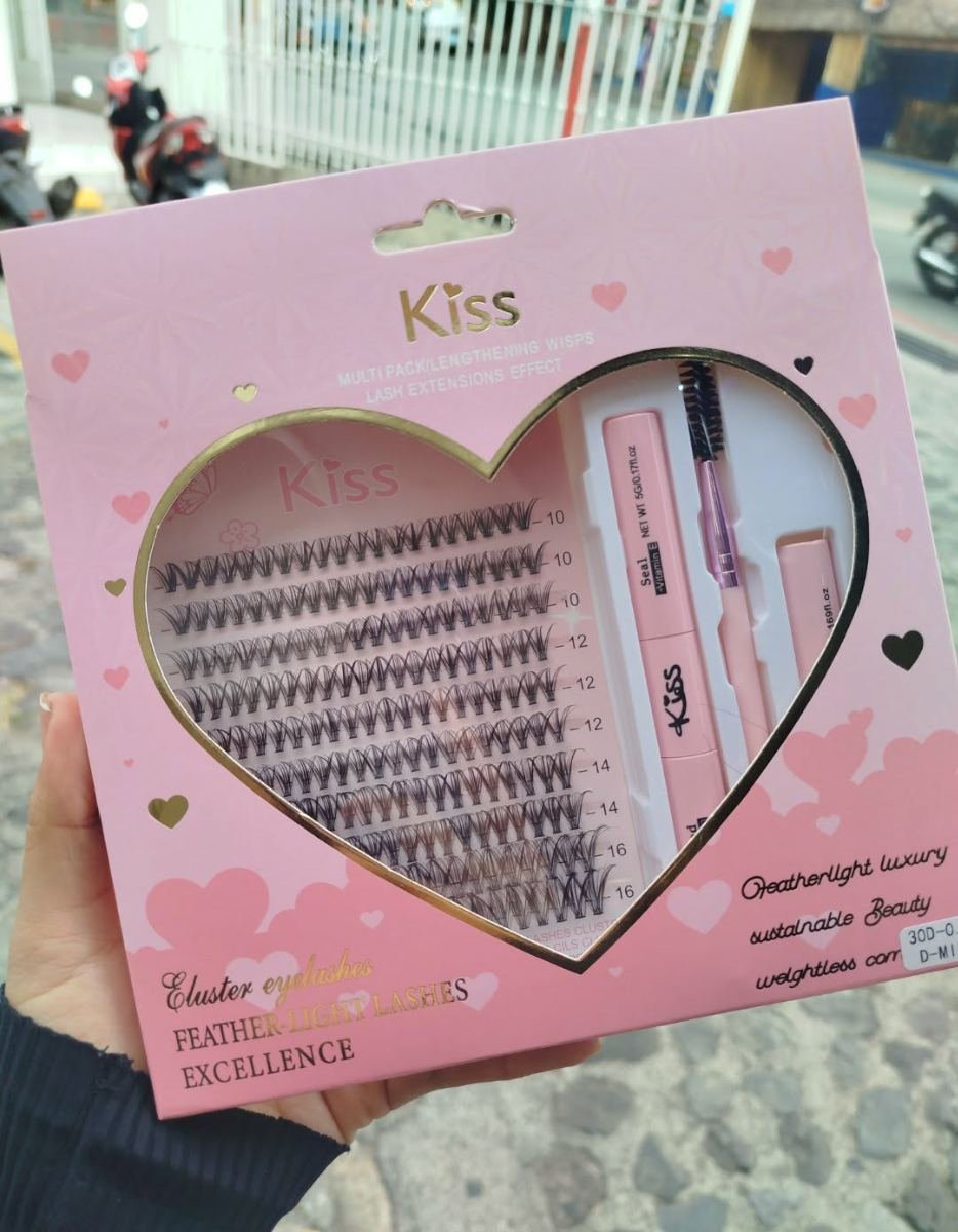 kit de pestañas kiss corazón multi pack - Maquillaje