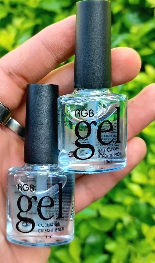 Gel calcium nail azul - Uñas