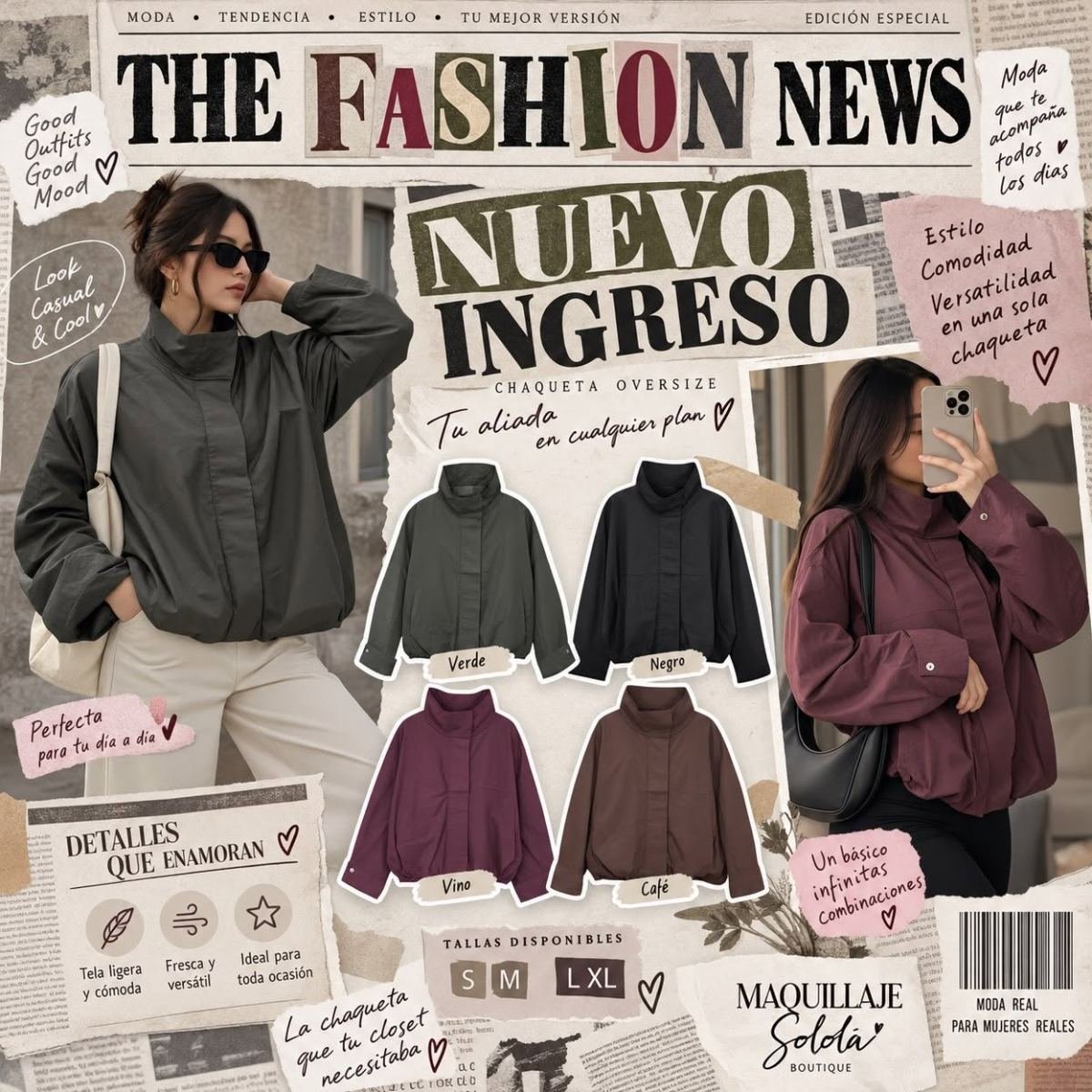 CHAQUETA SHEN HONG - Ropa