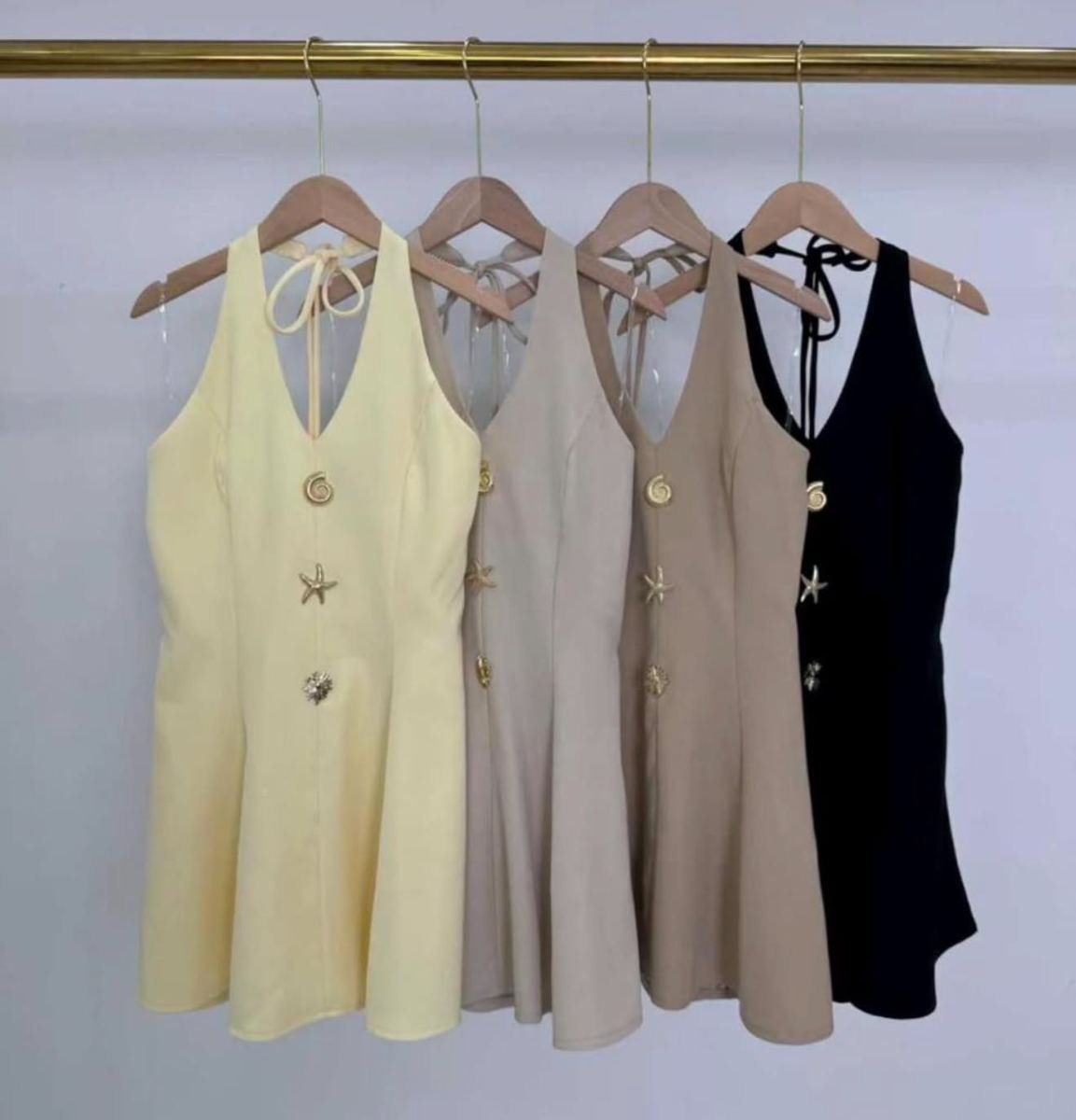 VESTIDO SHEING HONG CON DETALLITOS - Ropa