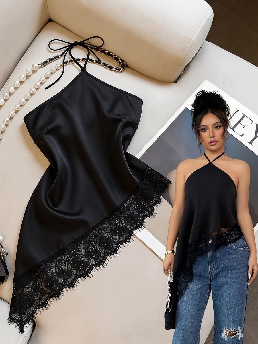 Imagen 2 de Blusa sin Mangas Ceda con encaje corte con pico