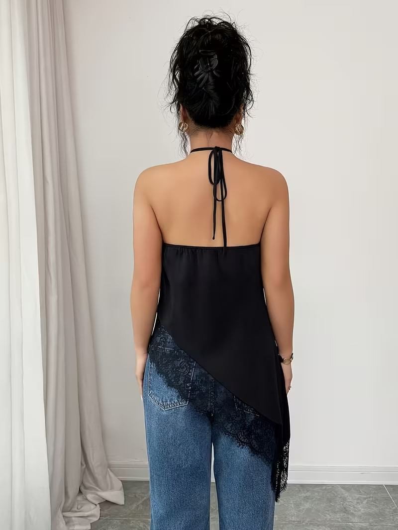 Imagen 3 de Blusa sin Mangas Ceda con encaje corte con pico