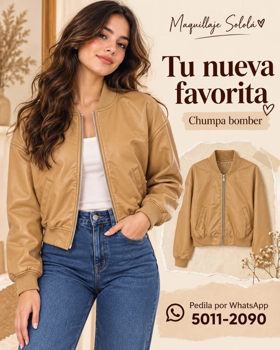 Imagen 2 de Chaqueta de cuerina oversize