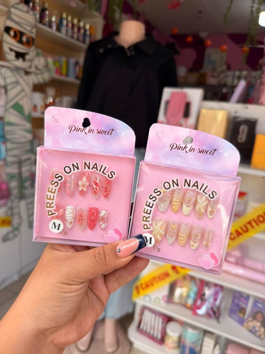 Uñas preess on nails pink in sweet - Uñas