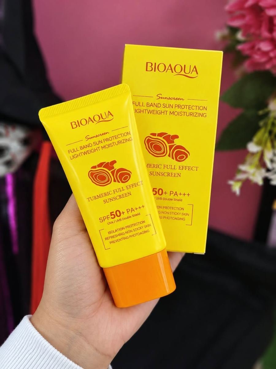Protector solar bioaqua turmeric - Maquillaje