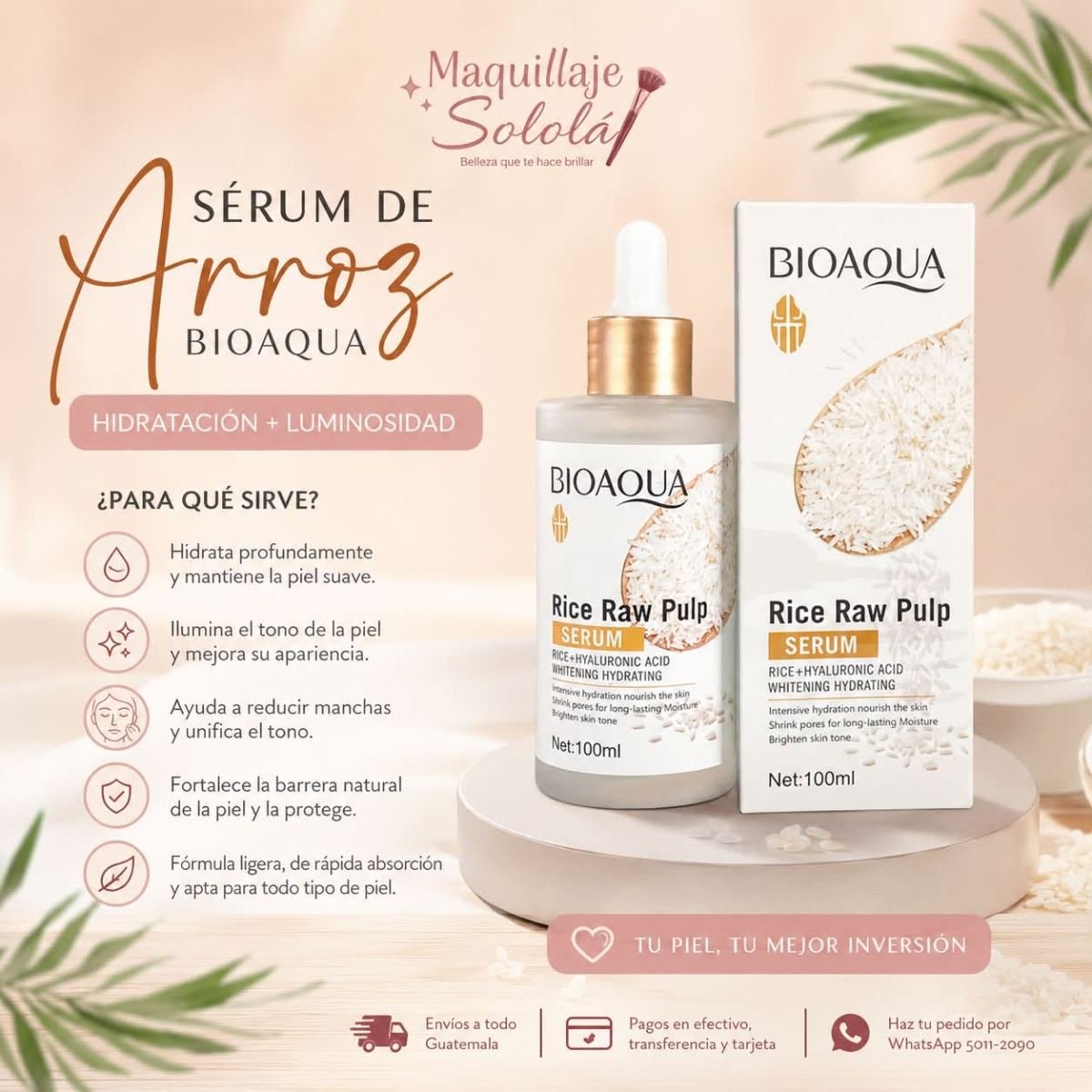 RICE SERUM BIOAQUA - Maquillaje